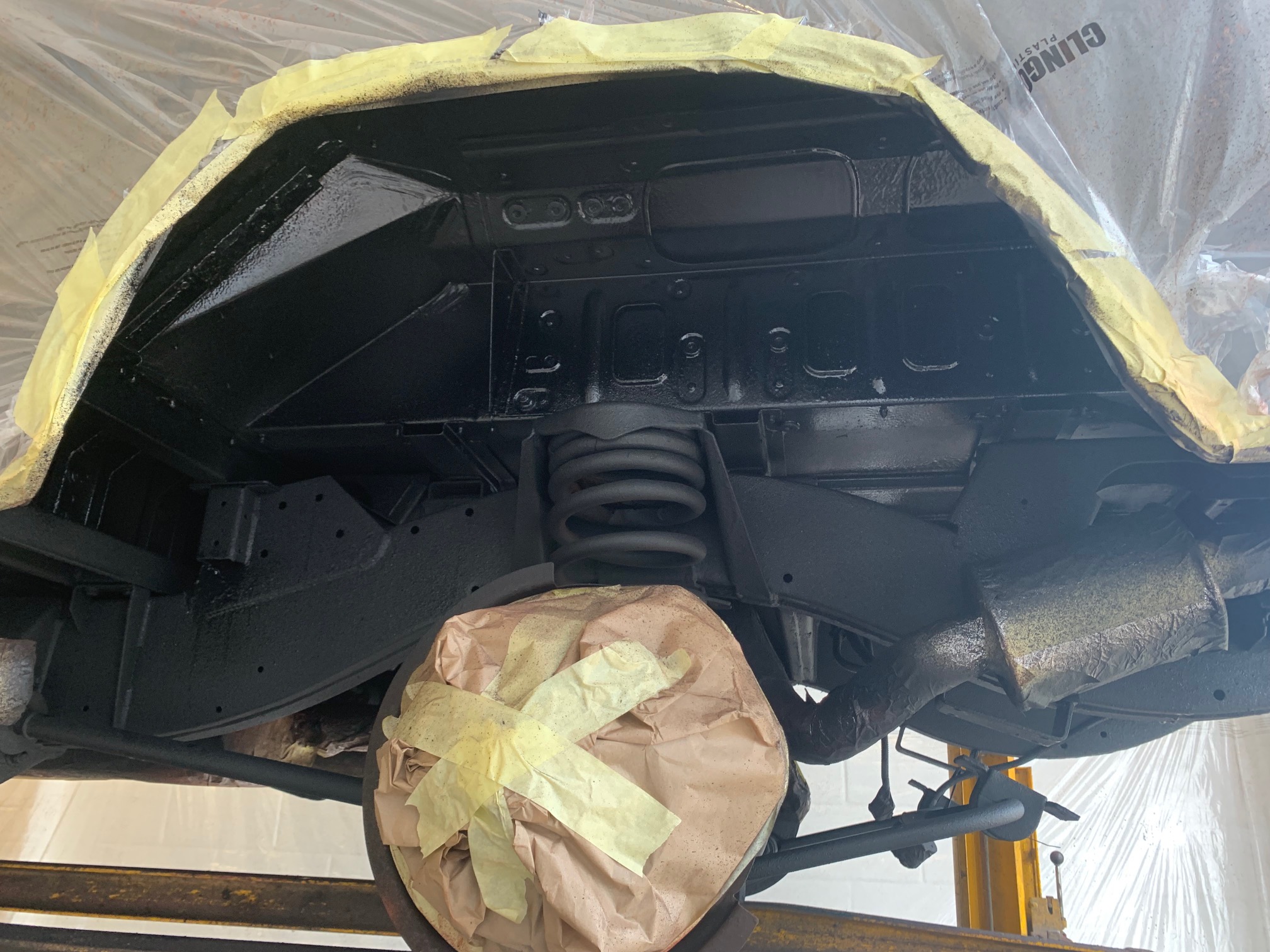 Rustproofing Car Insulation Applied